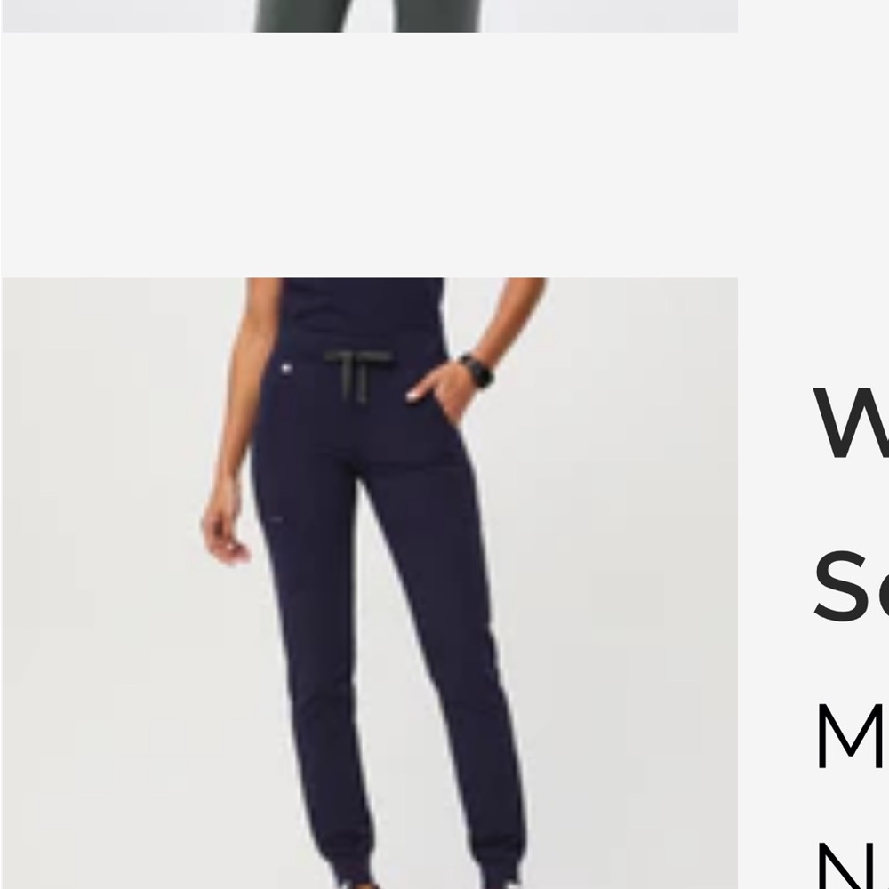Women’s navy Zamora jogger scrub pants